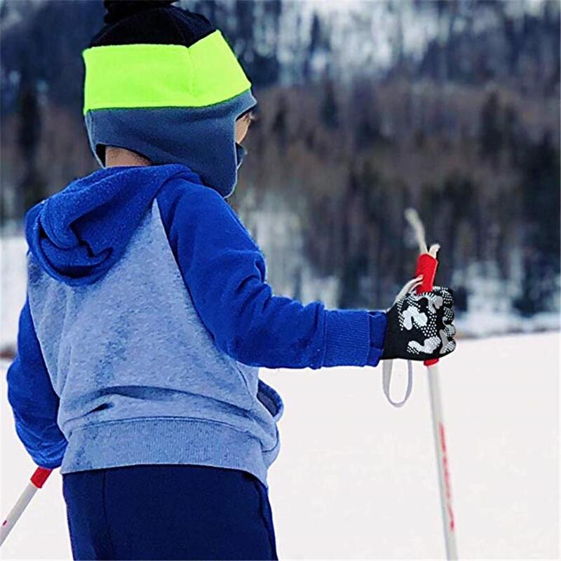 زوج الفتيان ماجيك لمط التمويه قفاز الشتاء الدافئة قفازات عدم الانزلاق قفازات التزلج للأطفال أطفال لوازم الرعاية في الهواء الطلق