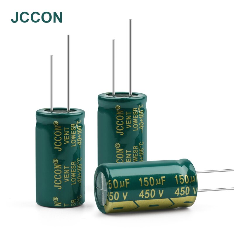 JCCON-الألومنيوم كهربائيا مكثف ، عالية التردد ، منخفضة ESR ، 6.3 فولت ، 10 فولت ، 16 فولت ، 25 فولت ، 35 فولت ، 50 فولت ، 63 فولت ، 100 فولت ، 400 فولت ، 450 فولت ، 100 فائق التوهج ، 220 فائق التوهج ، 330 فائق التوهج ، 470 فائق التوهج