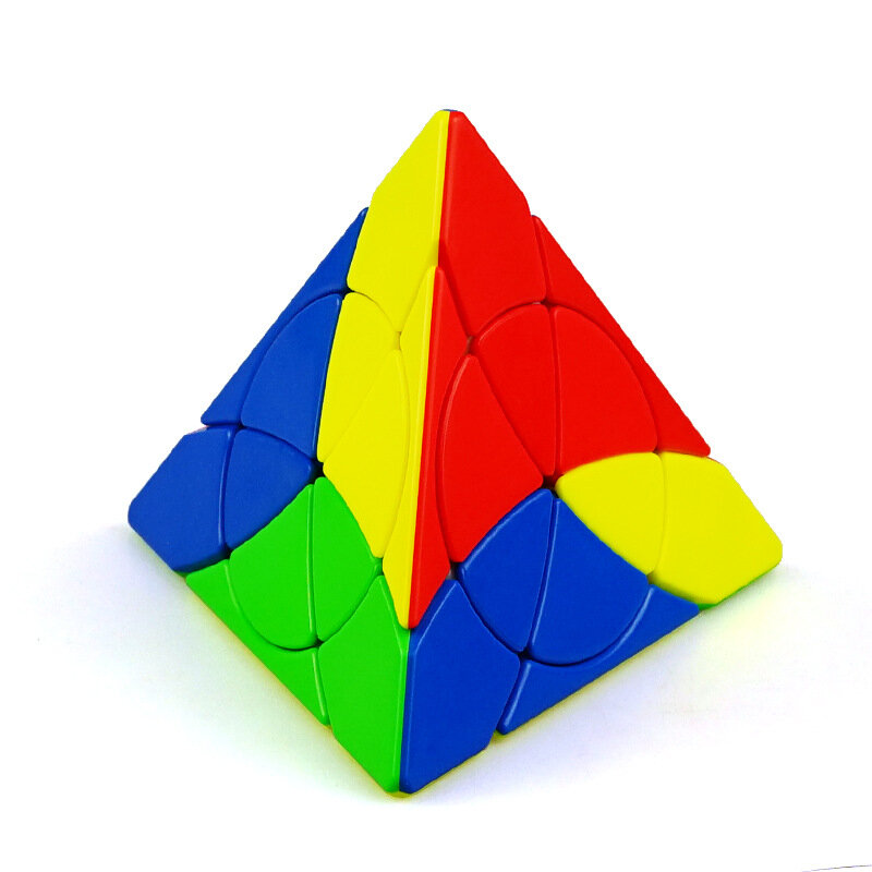يونغجون يولونغ-مكعب سحري على شكل هرم بتلات ، مثلث عملي ، لعبة تعليمية سريعة ، نموذج YJ Neo cubo magico