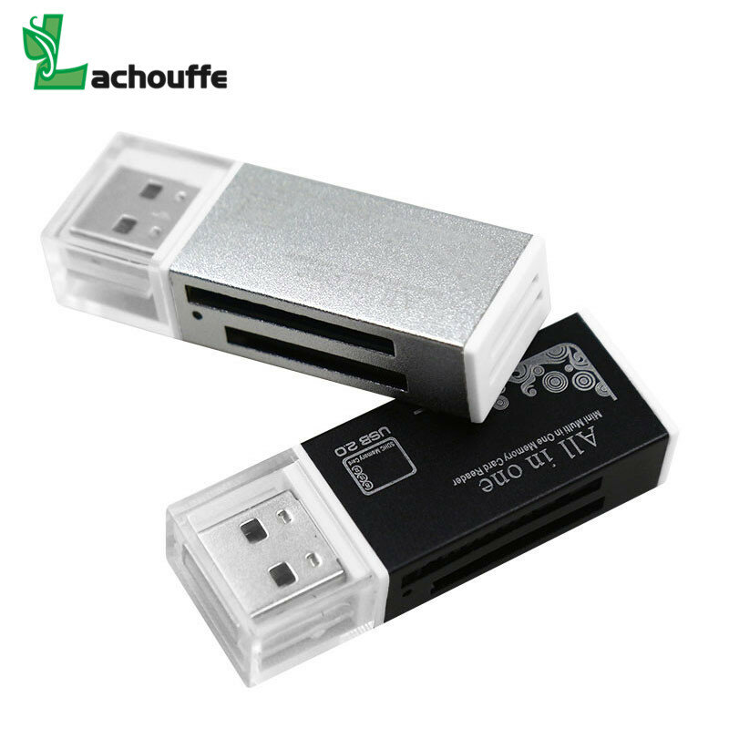 متعدد الكل في 1 المصغّر USB 2.0 ذاكرة محوّل قارئ البطاقات ل Micro SD SDHC TF M2 MMC MS PRO DUO قارئ بطاقة