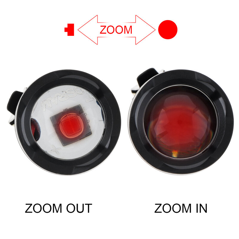 بطاقات للزجاج الأمامي طويلة IR-850nm 940nm LED الأشعة تحت الحمراء مصباح يدوي قابل للتعديل SK68 التركيز للرؤية الليلية كشاف اشعة تحت الحمراء الشعلة للصيد تكتيكات المفترس