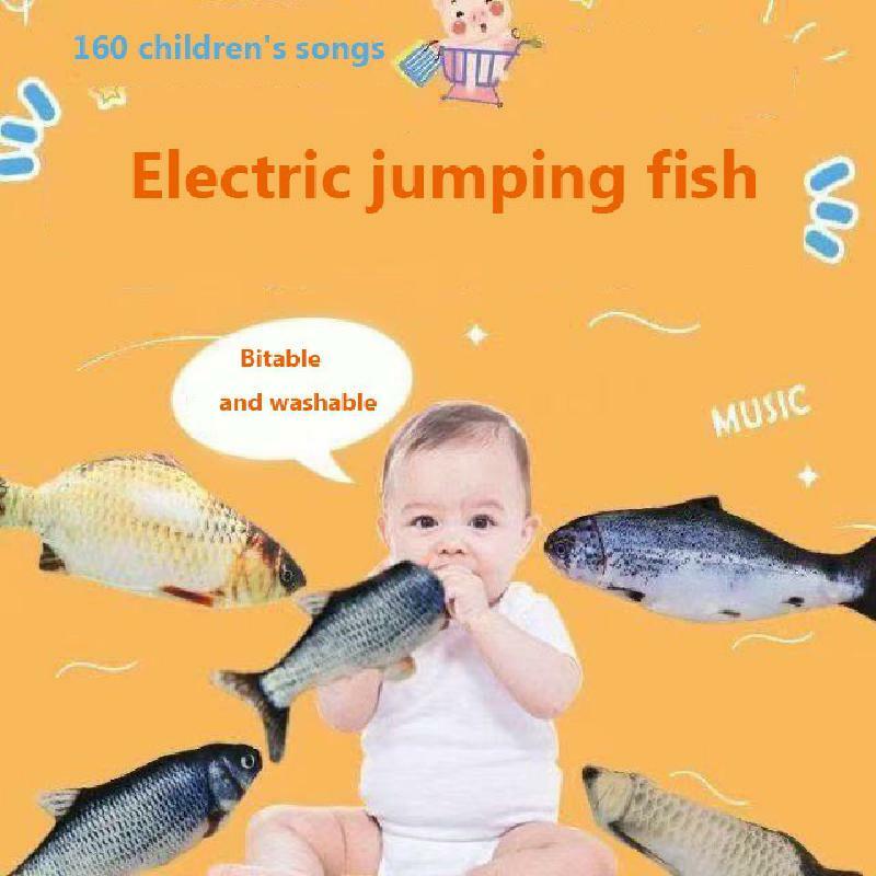 الأطفال الطفل لعبة الأسماك الكهربائية يمكن الغناء والقفز محاكاة أفخم لعبة الأسماك الكهربائية للنوم الطفل لغز التعليم المبكر