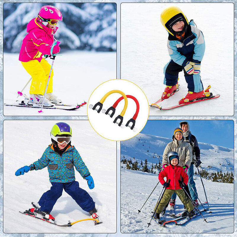 7 ألوان تزلج تلميح موصل مبتدئين الشتاء الأطفال الكبار تزلج التدريب المعونة في الهواء الطلق ممارسة الرياضة على الجليد اكسسوارات
