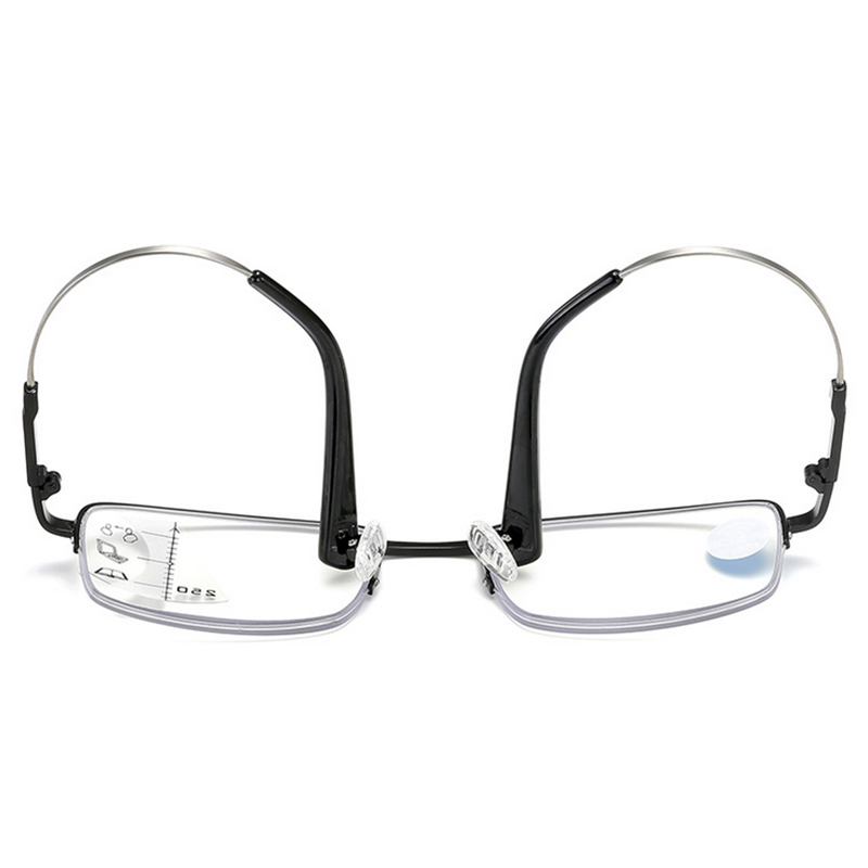 نظارات قراءة متعددة البؤر تقدمية للحاسوب نظارات قراءة الضوء الأزرق حجب سبائك التيتانيوم الربيع المفصلي نظارات القراء متعددة البؤر