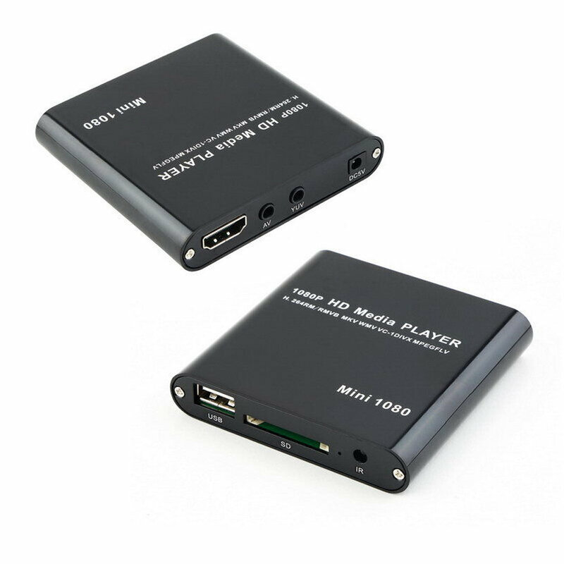 جديد 1 قطعة 1920x1080P Mini HDMI-متوافق مشغل الوسائط عالية الجودة full hd MKV USB SD مشغل إعلانات الفيديو