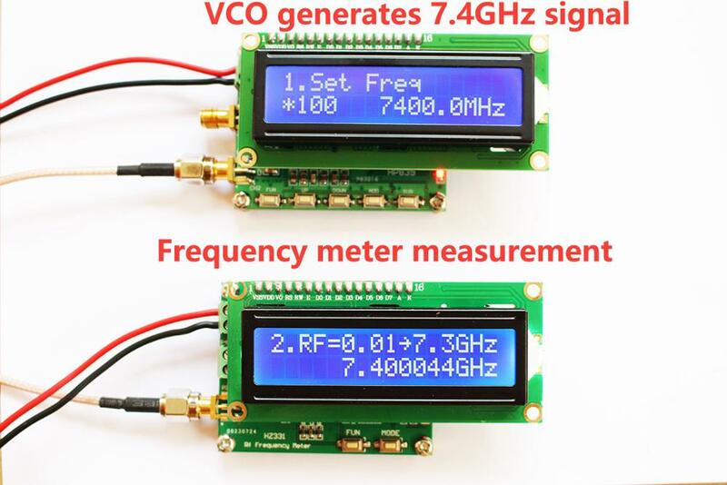 HZ331 HF RF تردد متر 2.4G 3G 5.8G 6G 7G 1Hz ~ 7.3GHz