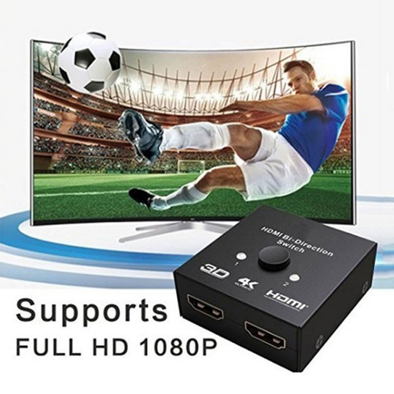 2 منافذ التبديل 4K x 2K الجلاد UHD ثنائية الاتجاه دليل 2x1 1x2 HDMI AB التبديل HDCP يدعم 4K FHD الترا 1080P لجهاز العرض