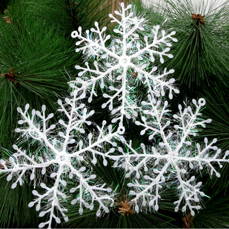3 قطعة حلية زخرفة الزهور شجرة عيد الميلاد زينة المنزل ديكور السنة الجديدة زينة عيد الميلاد الثلج
