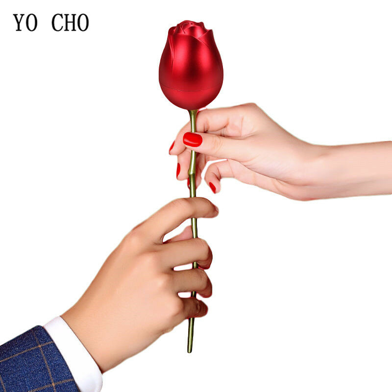 الاصطناعي المعادن زهرة الورد مع الإبداعية الحب قلادة الأحمر هدية صندوق لعيد الحب عيد الأم الزفاف الذكرى