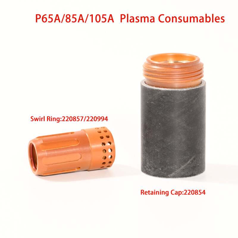عالية الجودة PMX 65A 85A 105A البلازما آلة قطع المواد الاستهلاكية الاحتفاظ غطاء 220854 دوامة الدائري 220857 220994