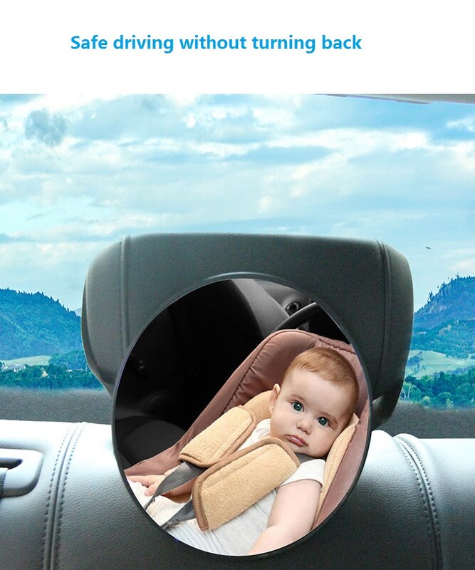سيارة مرآة السيارات سلامة الرؤية الخلفية مرآة لمقعد السيارة الطفل الأطفال تواجه الخلفية الاطفال سلامة رصد اكسسوارات السيارات الداخلية