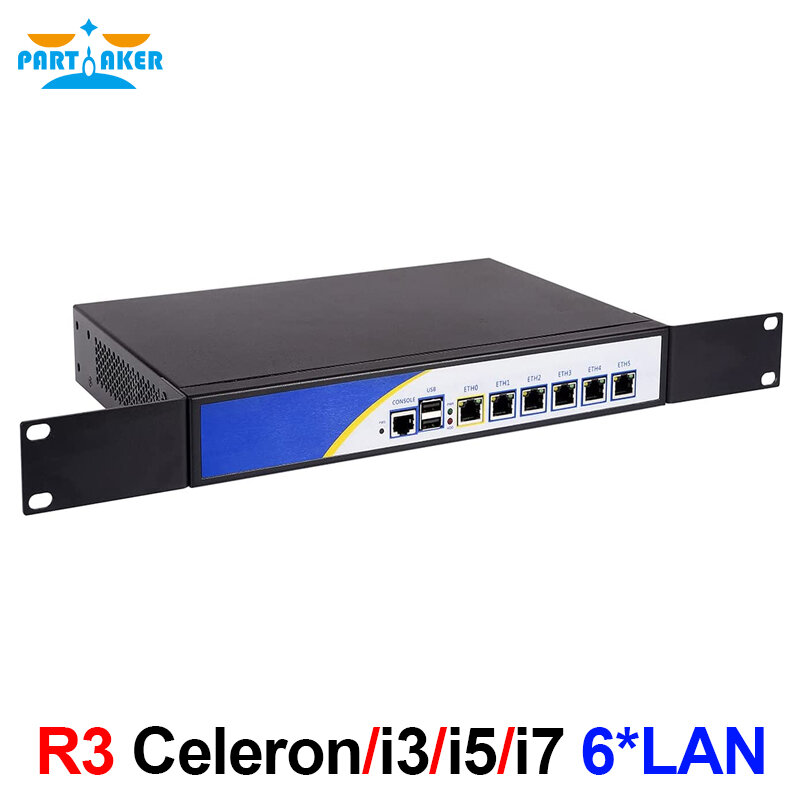 جهاز توجيه جدار الحماية pfSense إنتل 4417U i5 6200U i7 6500U i3 7100U i5 7200U 6 LAN جيجابت VPN شبكة الأمن كمبيوتر مصغر