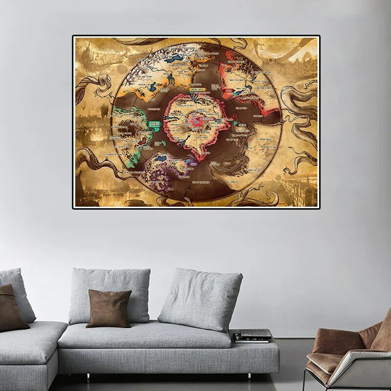 لوحة قماشية كلاسيكية ديكور عتيق غير منسوج ملصق ومطبوعات جدارية ديكور منزلي لغرفة المعيشة
