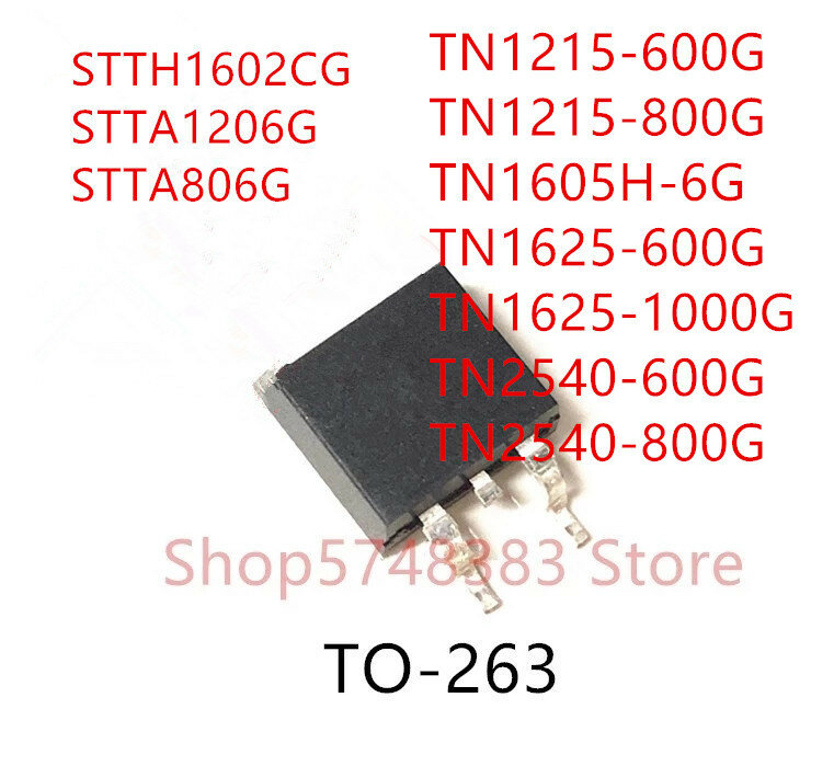 10 قطعة STTH1602CG STTA1206G STTA806G TN1215-600G TN1215-800G TN1605H-6G TN1625-600G TN1625-1000G TN2540-600G TN2540-800G إلى-263