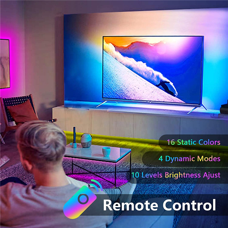 LED قطاع ضوء بلوتوث USB بالطاقة أضواء LED شرائط مع البعيد RGB 2835 ضوء متغير اللون التلفزيون الخلفية للديكور المنزل