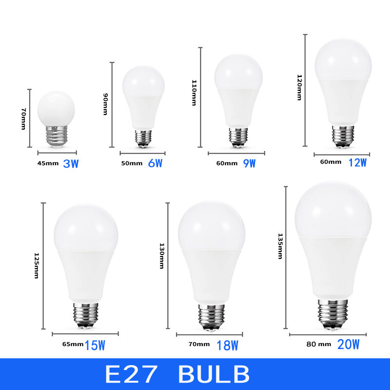 4 قطعة/الوحدة LED لمبة مصابيح E27 E14 AC220V 20 واط 18 واط 15 واط 12 واط 9 واط 6 واط 3 واط داخلي غرفة المعيشة المنزل الأضواء الجدول مصباح داخلي شمعة ضوء