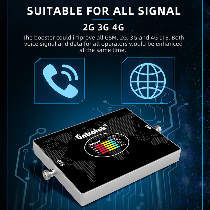 مقوي شبكة الهاتف الجوال  Lintratek 5 الفرقة إشارة الداعم مكرر 800 900 GSM 2100 1800 LTE 2600 4 الفرقة B20 B8 B1 B3 B7 2G 3G 4G الإنترنت إشارة Amplfier