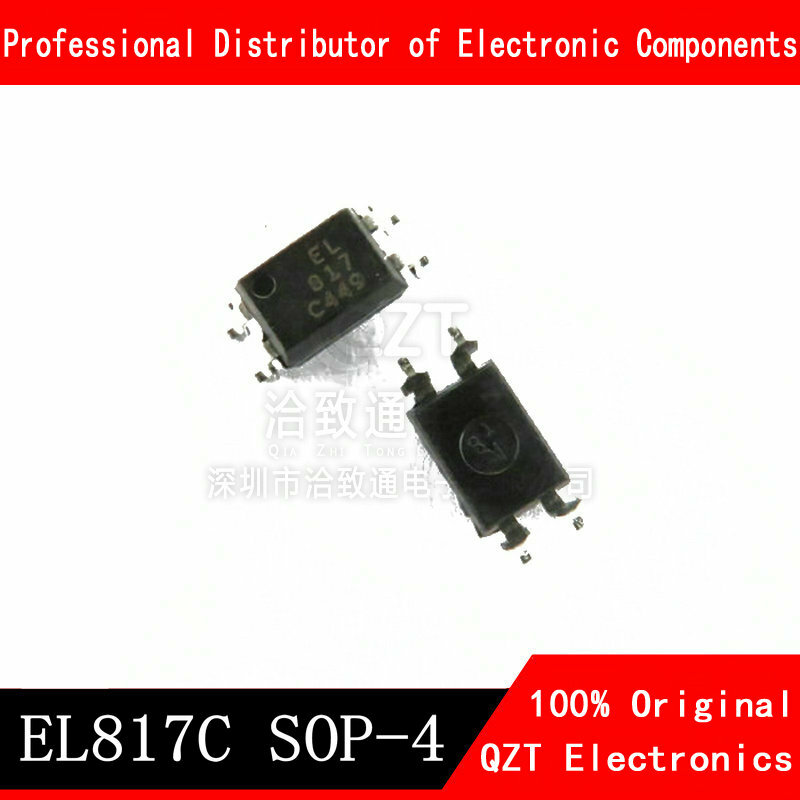 10 قطعة/الوحدة PC817C EL817C SOP4 EL817 SOP PC817 C والعتاد العلامة التجارية جديد الأصلي SMD optocoupler في الأسهم
