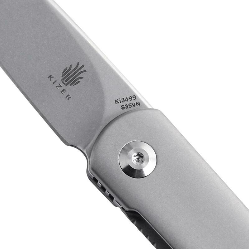 Kizer-S35VN سكين صغير شفرة الصلب ، وأفضل السكاكين للطي مع مقبض التيتانيوم على نحو سلس ، السكاكين العليا ، Feist Ki3499 ، ذات جودة عالية