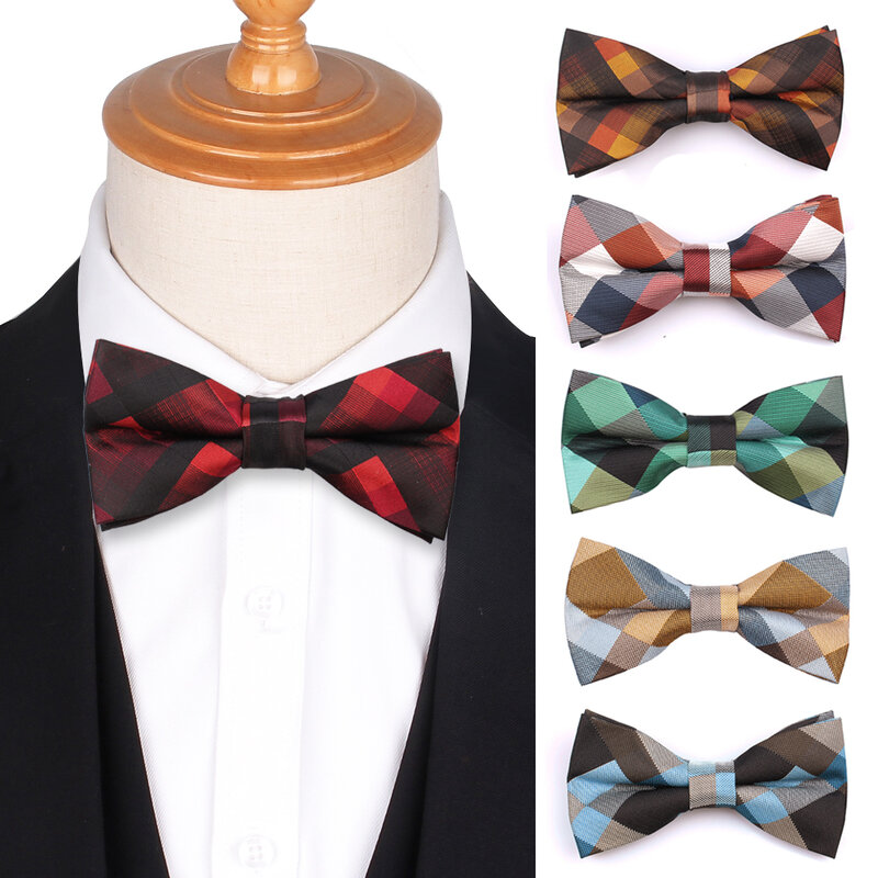 ربطة عنق مربعة من البوليستر للرجال ، كلاسيكية ، عصرية ، لحفلات الزفاف ، بدلة فراشة للبالغين ، ربطة عنق للرجال