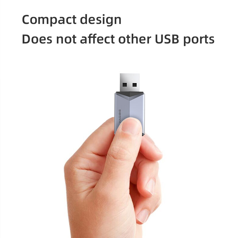 Hagibis 2 في 1 USB كارت الصوت المحمولة الخارجية 3.5 مللي متر ميكروفون محول الصوت للكمبيوتر المحمول PS4/5 مكبرات لسماعة الأذن ويندوز ماك