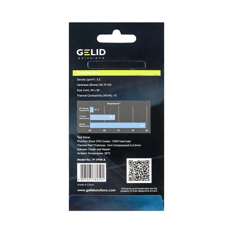 Gelid GP-في نهاية المطاف 15 واط/mK عالية الأداء لوحة حرارية وحدة المعالجة المركزية/GPU بطاقة جرافيكس لوحة حرارية اللوحة لوحة حرارية متعددة الحجم