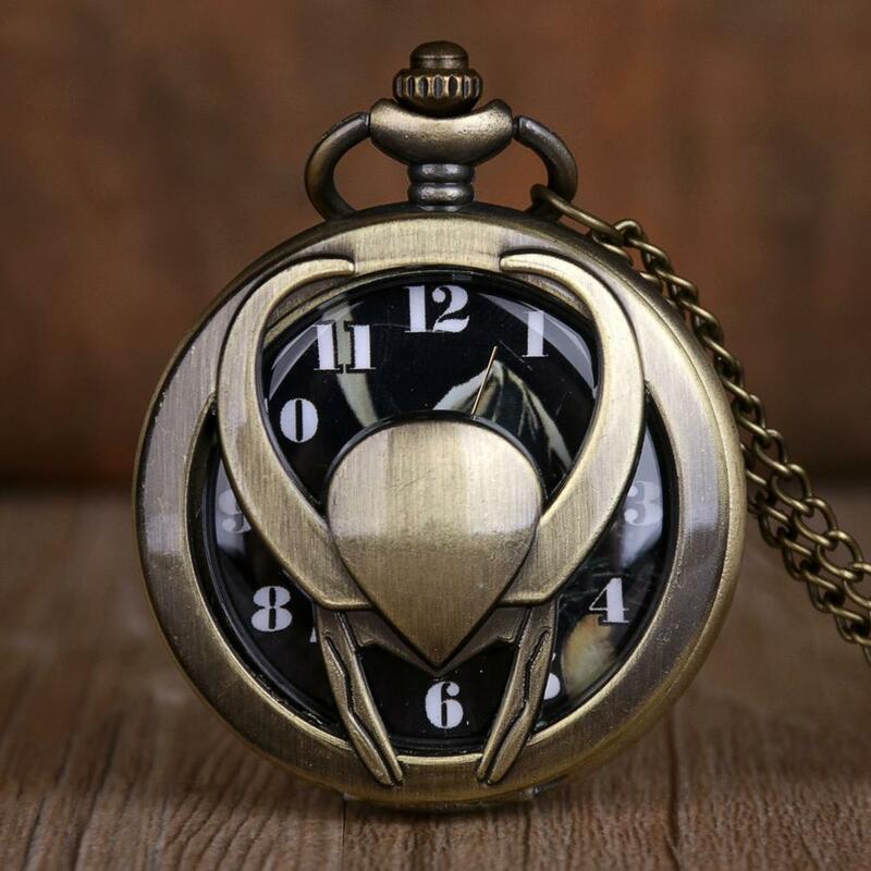 الرجعية قلادة ساعة جيب Relogio لوكي دي بولسو ساعة كوارتز مع قلادة مع سلسلة هدية فوب ساعة TD2074