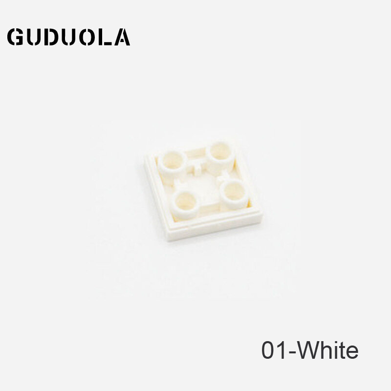 Guduola MOC أجزاء بلاط 2x2 مقلوب (11203) بنة لتقوم بها بنفسك الطوب 50 قطعة/الوحدة