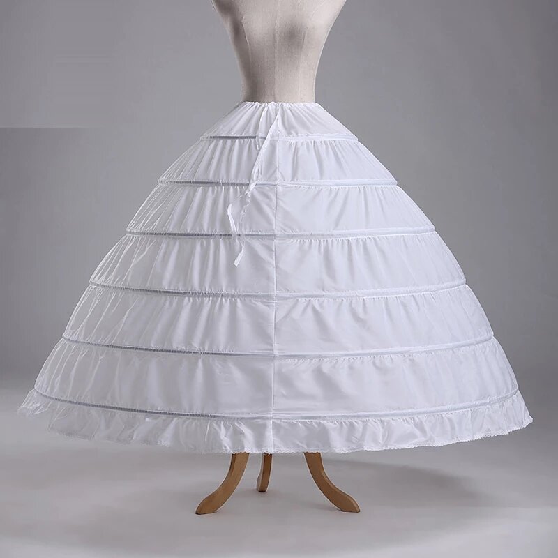 اكسسوارات الزفاف 6 الأطواق الكرة الثياب منتفخ الزفاف ثوب نسائي تنورة الزواج كرينولين تنورة داخلية