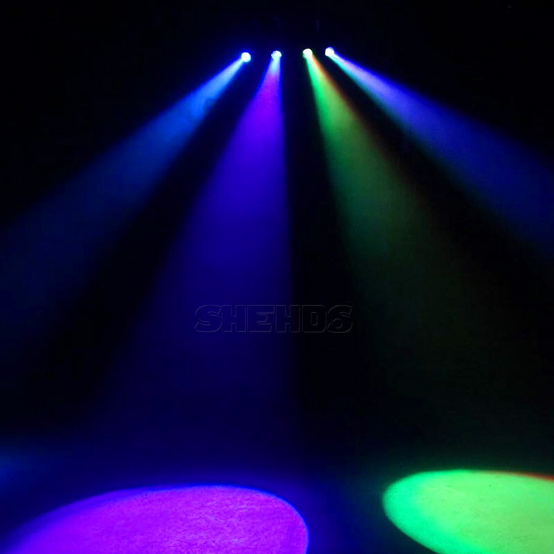 1/2 قطعة يلقي صغيرة 10 واط بقعة ضوء RGBW DMX أضواء لحفلات ديسكو DJ الزفاف ملهى ليلي ضوء يعتم مختلط لون غسل الجدار