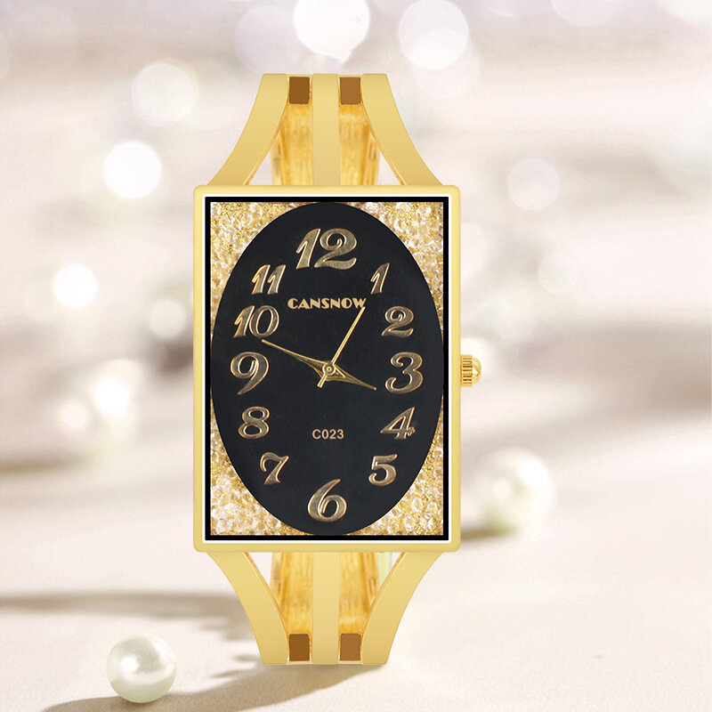 جديد فاخر مستطيل ساعة النساء الذهب الكوارتز الصلب السيدات ساعة كريستال موضة سوار الإناث ساعة معصم 2021 montre فام