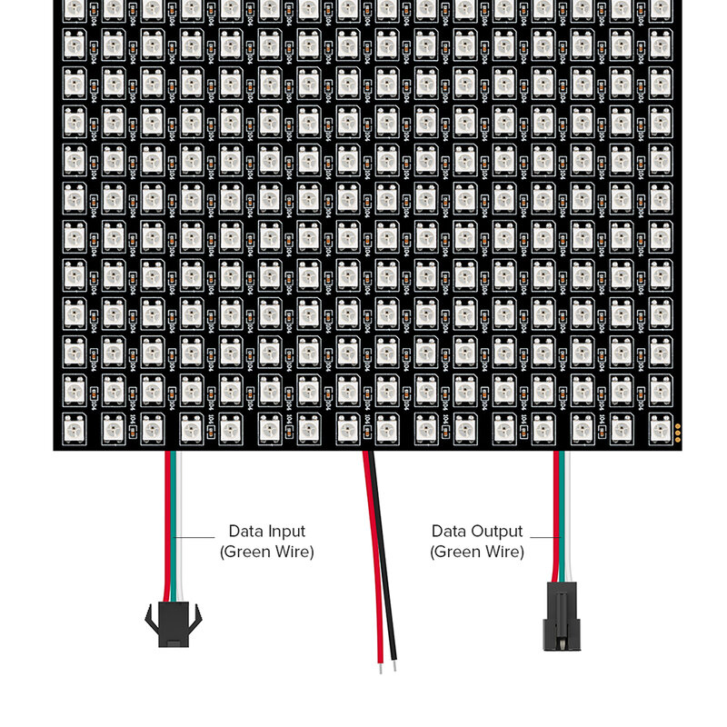 1-10 قطعة WS2812B RGB مرنة 16x16 8x32 256 المصابيح بكسل لوحة مصفوفة شاشة Led وحدة WS2812 IC ايكو فردي عنونة DC5V