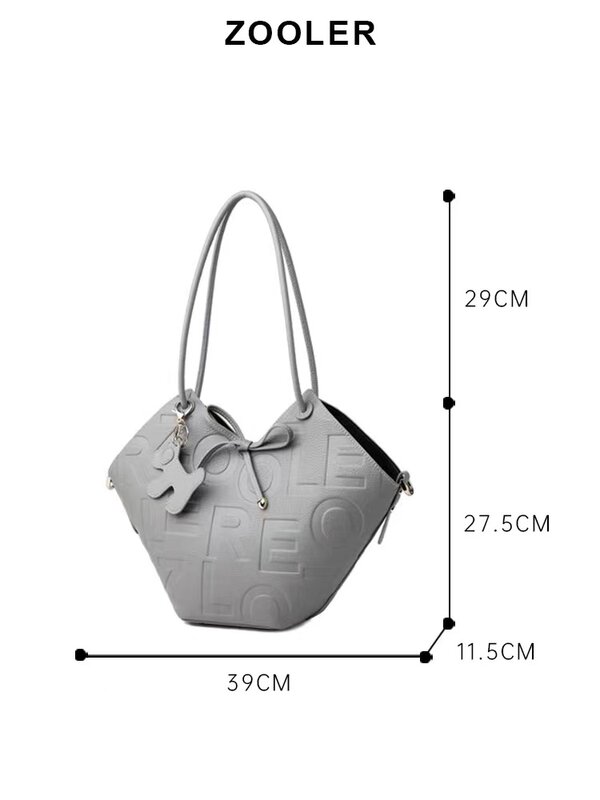 ZOOLER العلامة التجارية الأصلية 100% حقيبة جلد حقيقية للمرأة موضة خاصة حمل حقائب جلد البقر الأعمال بولسا الأنثوية # yc268