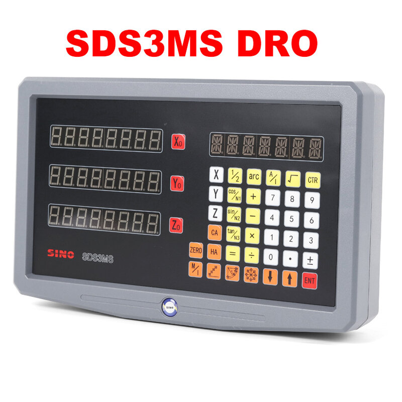 مطحنة مخرطة Dro 3 محور SDS3MS العرض و 3 قطعة جداول الخطية 5U 5 فولت TTL YHSINO البصرية حاكم/خط/التشفير الأبعاد 100 إلى 1000 مللي متر