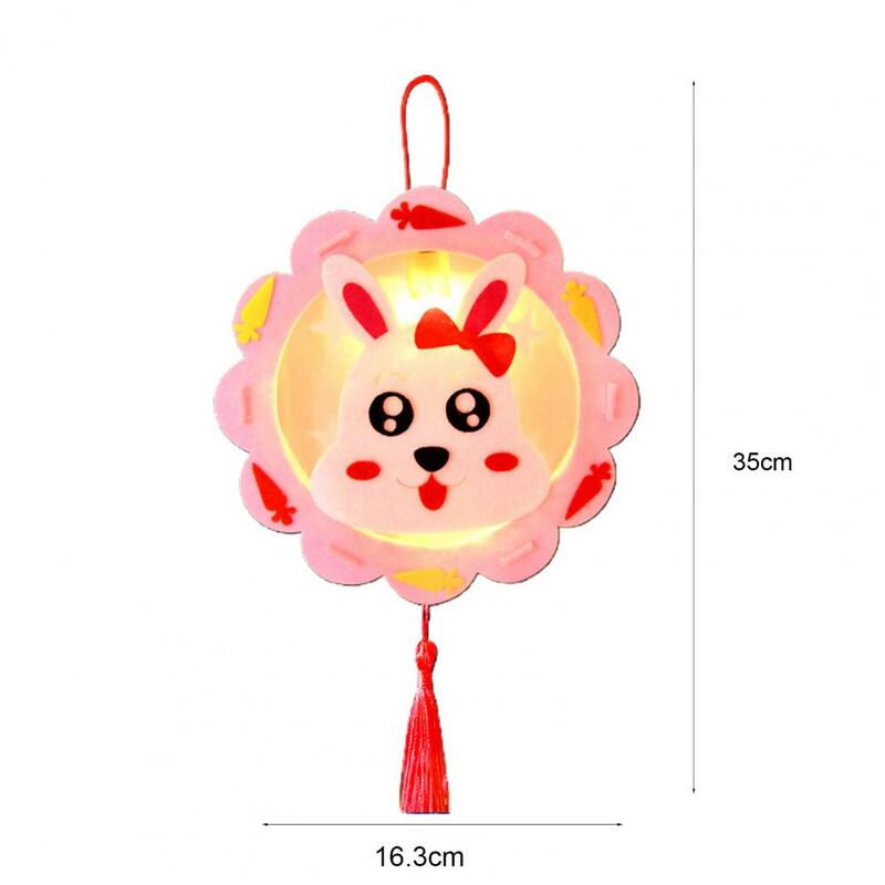 فانوس قلادة مظهر الحيوان DIY بها بنفسك الجمعية غير المنسوجة النسيج مضيئة السنة الصينية الجديدة اليدوية مصباح محمول للأطفال