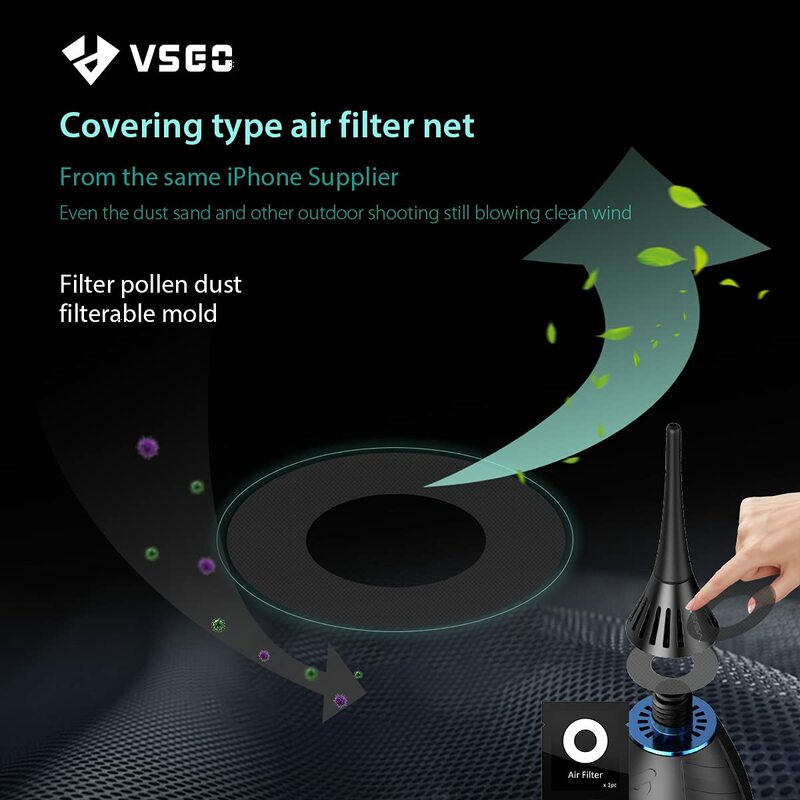 VSGO منفاخ الهواء مكنسة كهربائية V-B02-DE المطاط تنظيف الناسف صاروخ ضربة ل DSLR كاميرا محمول عدسة شاشة الاستشعار