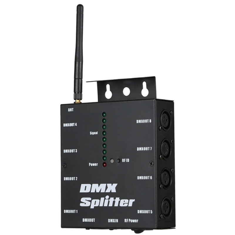 8 قنوات DMX اللاسلكية DMX512 ، أضواء المسرح ، مكبر الإشارة ، موزع 8 اتجاهات للحفلات ، إضاءة المسرح