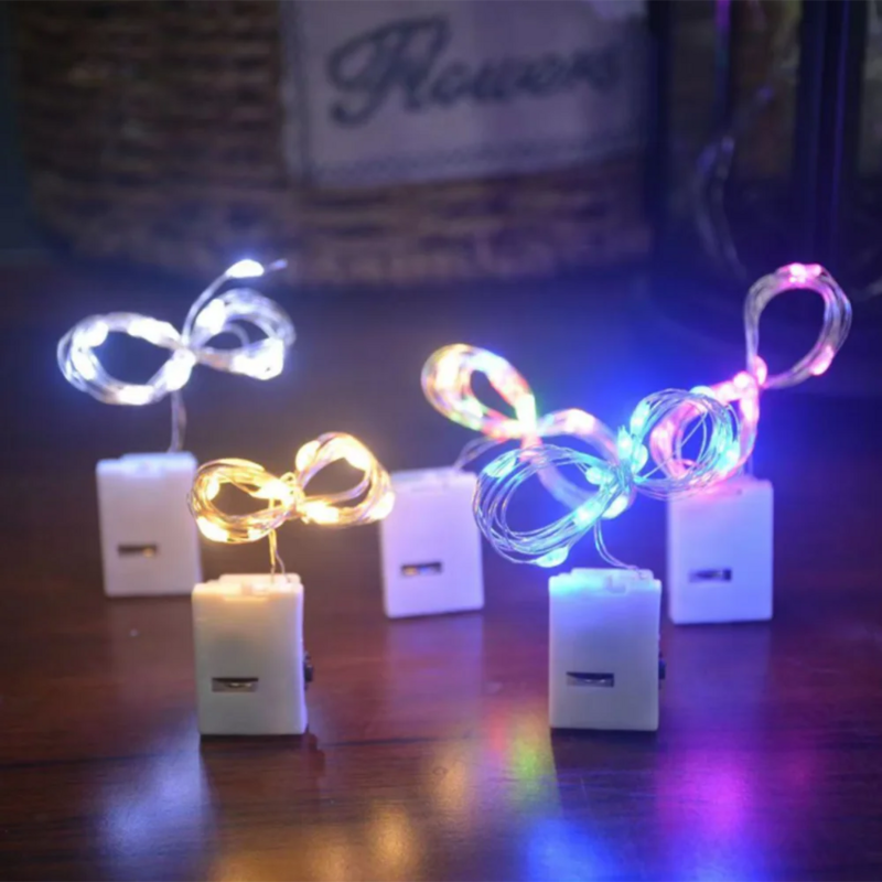 5 قطعة الذكية وامض الديكور LED سلسلة أضواء عيد الميلاد حفل زفاف مطعم أضواء سريعة وبطيئة مع بطارية 3 * زر