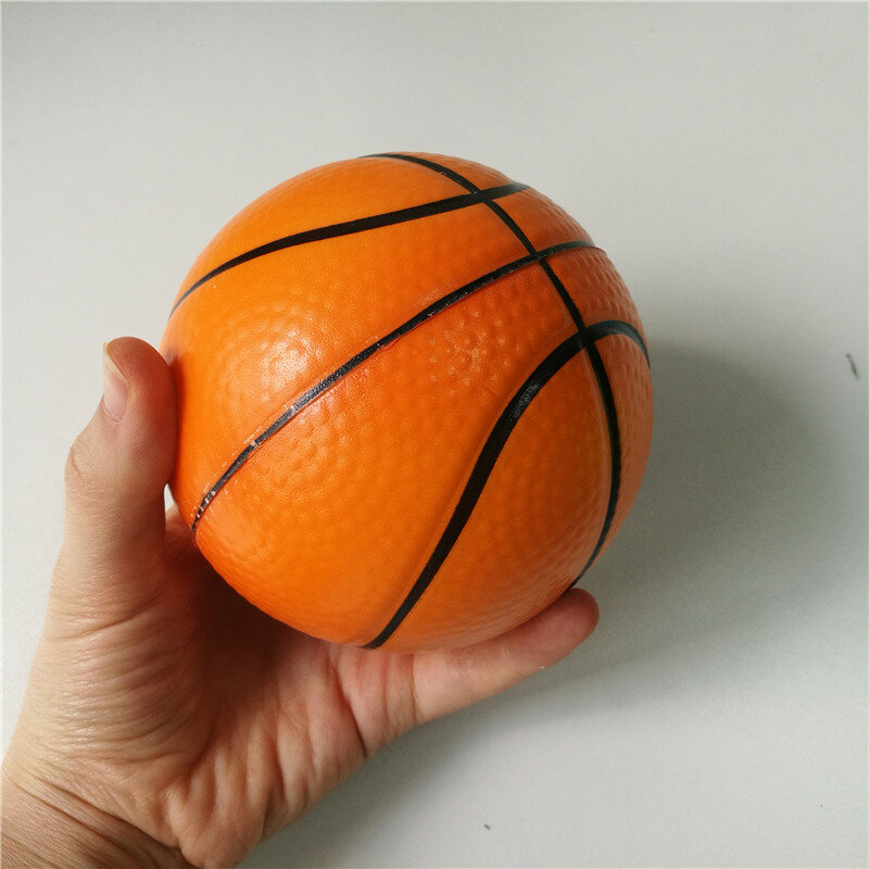 لعب كرة السلة مكافحة الإجهاد الكرة لينة رغوة كرات مطاطية ضغط اسفنجي الإجهاد تخفيف لعب للأطفال الأطفال 6.3 سنتيمتر/10 سنتيمتر