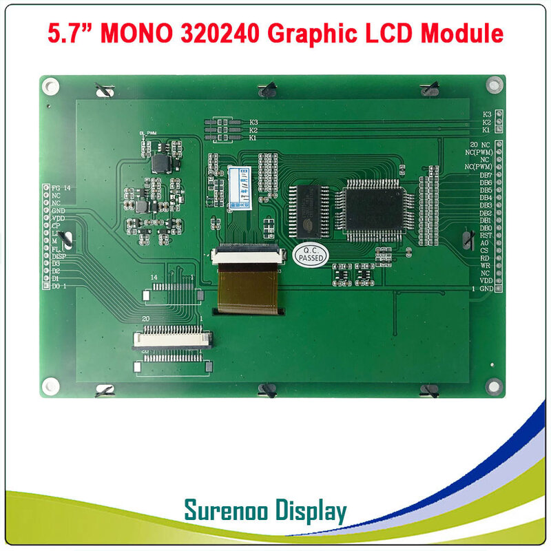 5.7 "320X240 320240 أحادية اللون TFT الرسم وحدة عرض LCD لوحة الشاشة LCM مع وحدة تحكم UCi8835
