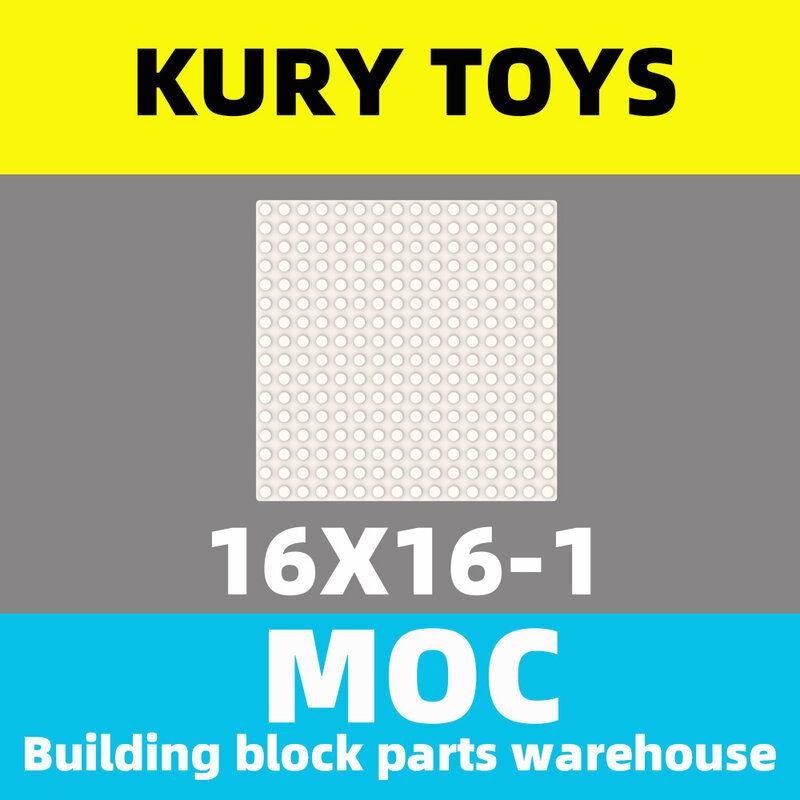 Kury Toys-مجموعة مكعبات بناء MOC ، 16x16 ، 3867/6098 ، لوحة قاعدة ، DIY