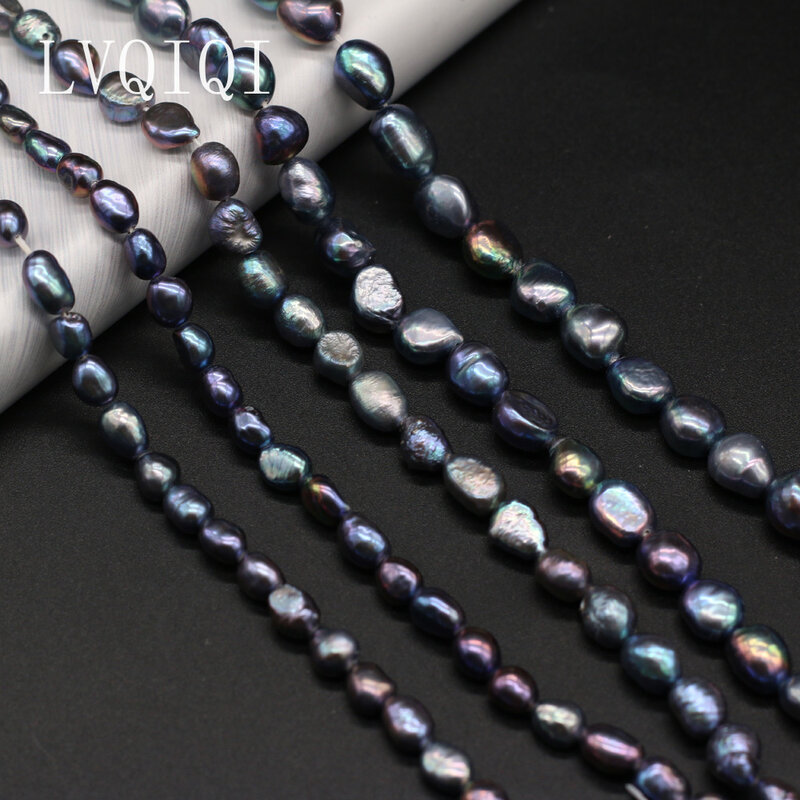 100% Natural Freshwater Pearl Beads Black Irregular Loose Pearls Bead For Jewelry Charm Making DIY Bracelet Necklace Accessories