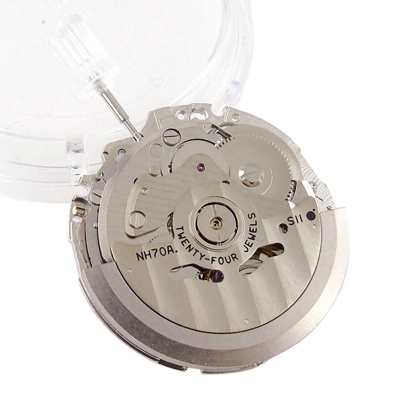 اليابان NH70/NH70A الجوف ساعة أوتوماتيكية حركة 21600 BPH 24 جواهر عالية الدقة صالح لل ساعات آلية