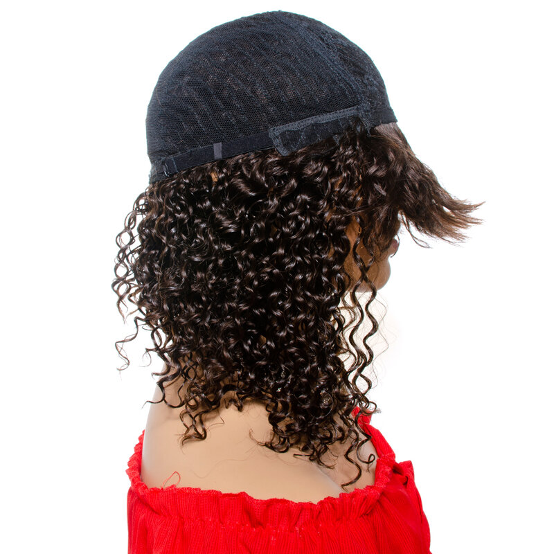 Yepei-شعر مستعار برازيلي مموج ، شعر طبيعي ، قص عابث ، بدون غراء ، صنع آليًا ، 4 ألوان