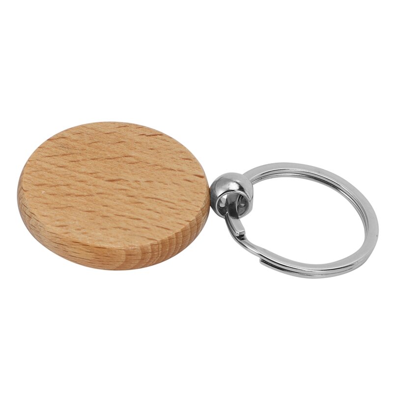 سلسلة مفاتيح خشبية سادة صناعة 100 سلسلة مفاتيح خشبية يمكنك صنعها بنفسك علامة مفاتيح إكسسوارات خشبية مضادة للضياع هدية (مختلطة)