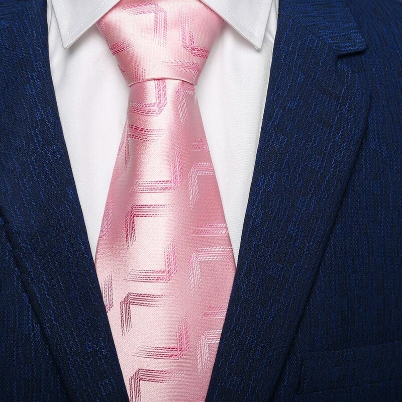 ربطات عنق رجالية من الحرير ، وردية وأزرق ، 10 سنتيمتر ، منتج ذو علامة تجارية ، مصمم أزياء ، كورباتا روزا جرافاتا ، 2019