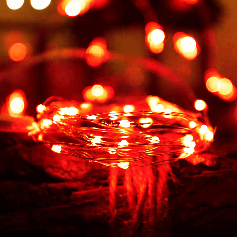 البرتقال الجنية أضواء بطارية تعمل 3M 30 المصابيح أورانج ضوء سلسلة للماء البرتقال هالوين البسيطة ضوء ل DIY عيد الميلاد Bedr