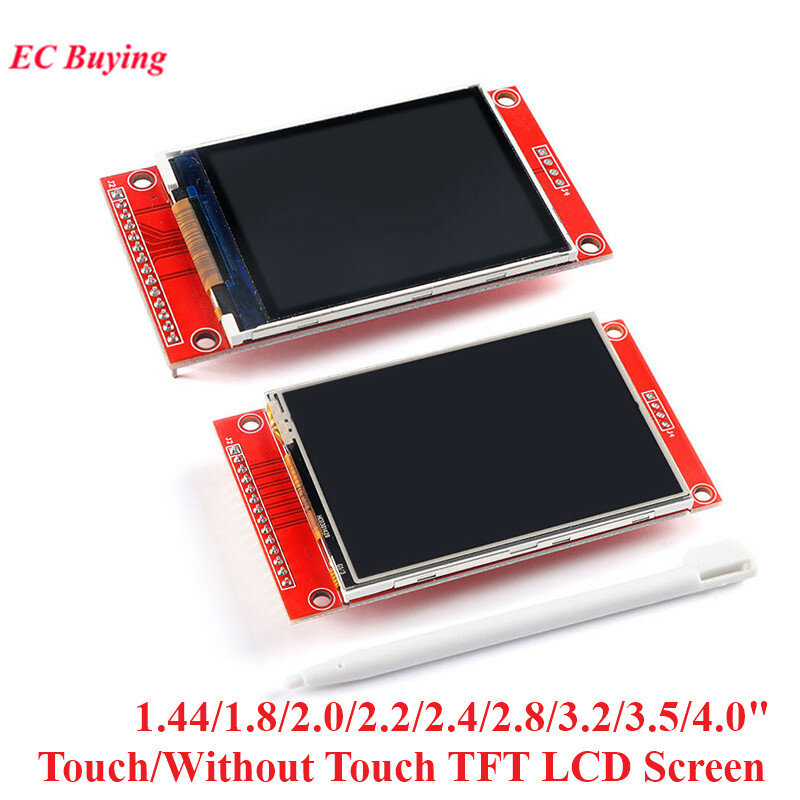 وحدة شاشة ملونة تعمل باللمس ، شاشة SPI TFT LCD ، 1.44 ، 1.8 ، 2.0 ، 2.2 ، 2.4 ، 2.8 ، 3.2 ، 3.5 ، 4.0 "، ILI9341 ، ILI9488 ، 480x320 ، محرك أقراص 240x320