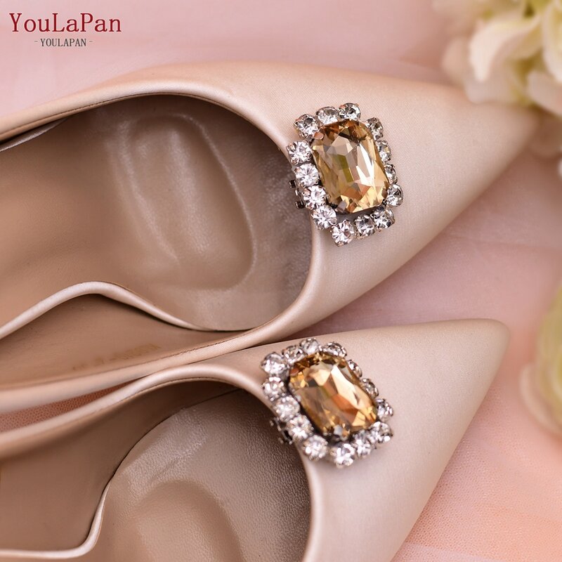 YouLaPan-ملحقات أحذية الزفاف X44 ، مقاطع أنيقة ، إكسسوارات أحذية الزفاف ، أحجار الراين ، الحلي