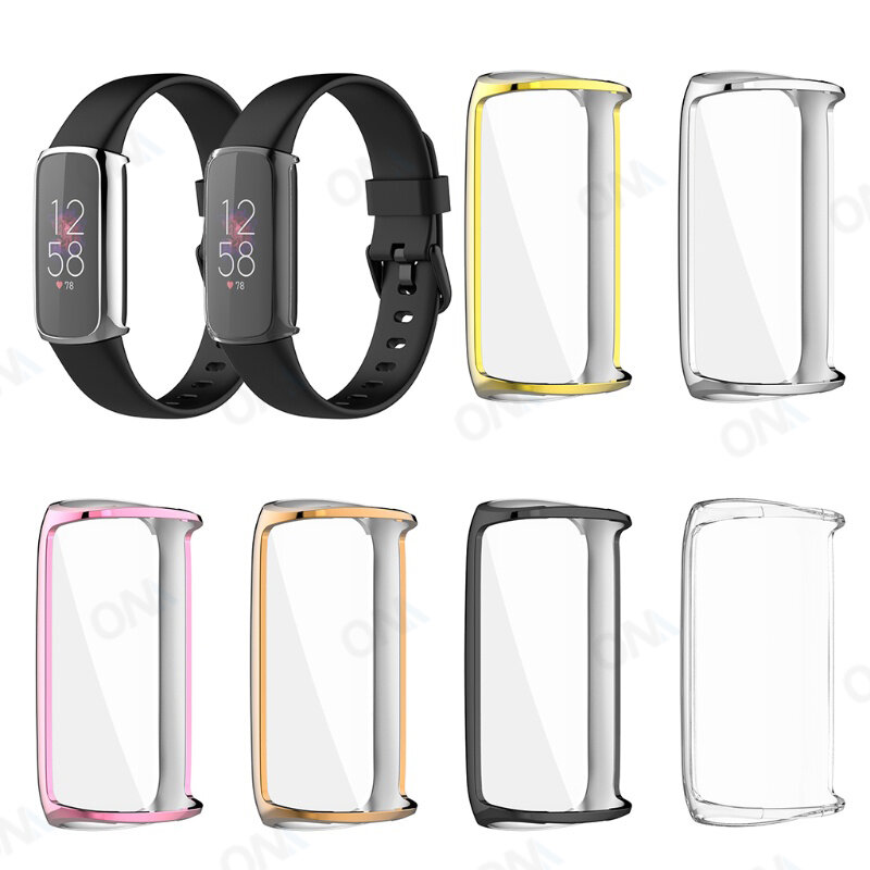 ل Fitbit Luxe واقي للشاشة غلاف ل Fitbit Luxe الترا سليم ساعة ذكية لينة غطاء ل Fitbit Luxe واقية الوفير قذيفة